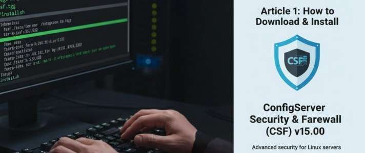How to Download & Install ConfigServer Security & Firewall (CSF) v15.00 on Linux Server
